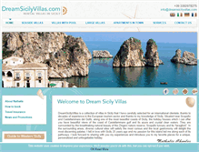 Tablet Screenshot of dreamsicilyvillas.com